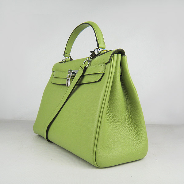 7A Replica Hermes Kelly 32cm Togo Leather Bag Green 6108